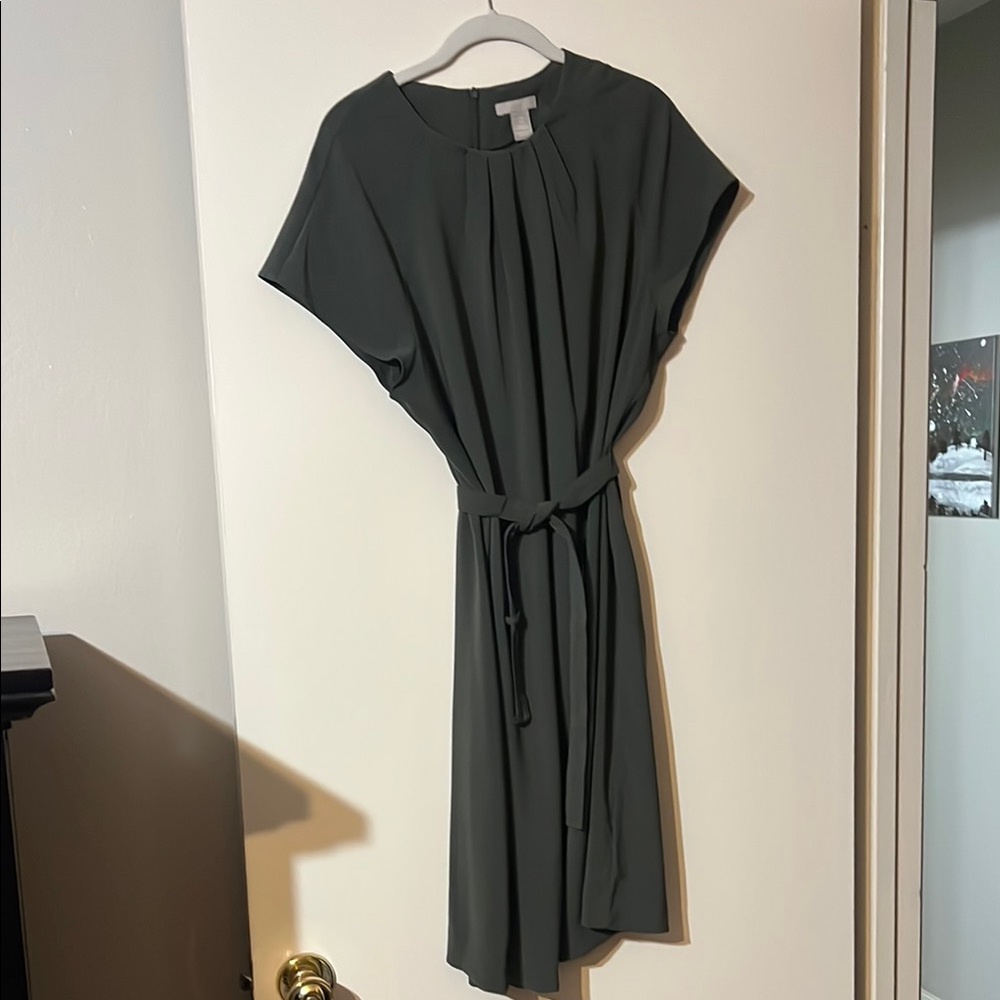 Elegant Dark Gray/Green Women's Dress